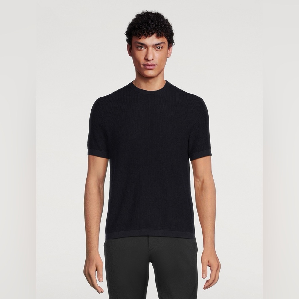 Theory Myhlo Cotton Blend Ribbed Slim Fit Tee (size S)